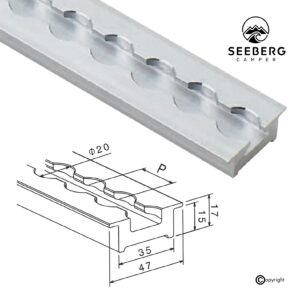 Airline-Schiene HD, Bodenschiene (Heavy-duty / Schwerlast)