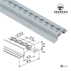 Airline-Schiene Special, 24 mm Boden