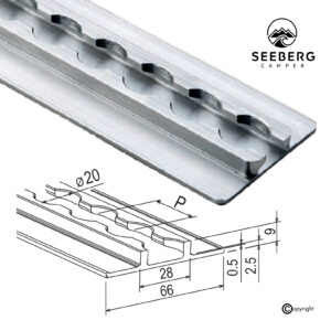 Airline-Schienen Light, 9 mm Boden
