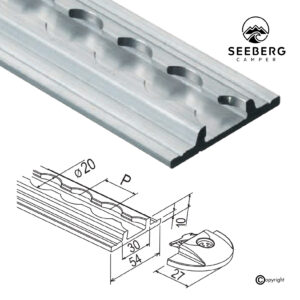 Airline-Schienen Light, Flansch