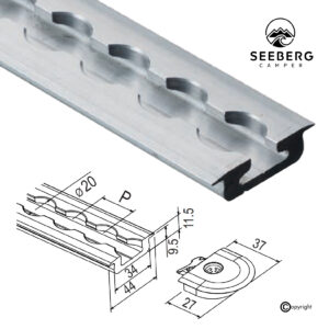 Airline-Schienen Light, versenkbar